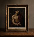 Baroque martyr with arrows and drapery