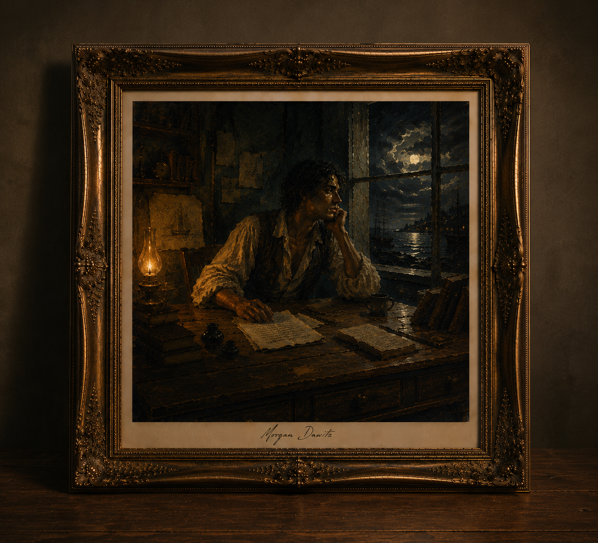 Melancholy at the writer's desk