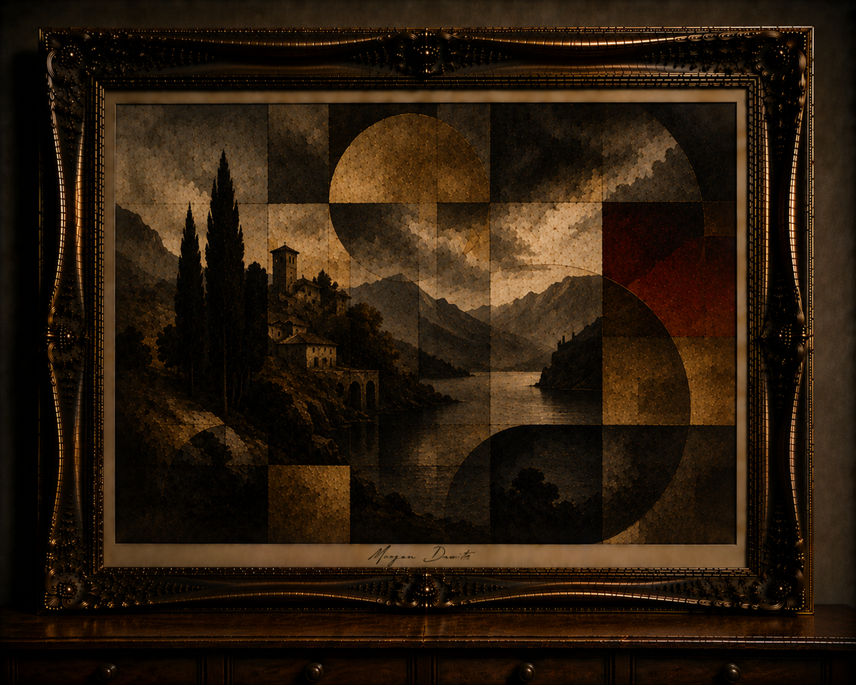 Morgan Davite’s Geometric Lake Landscape