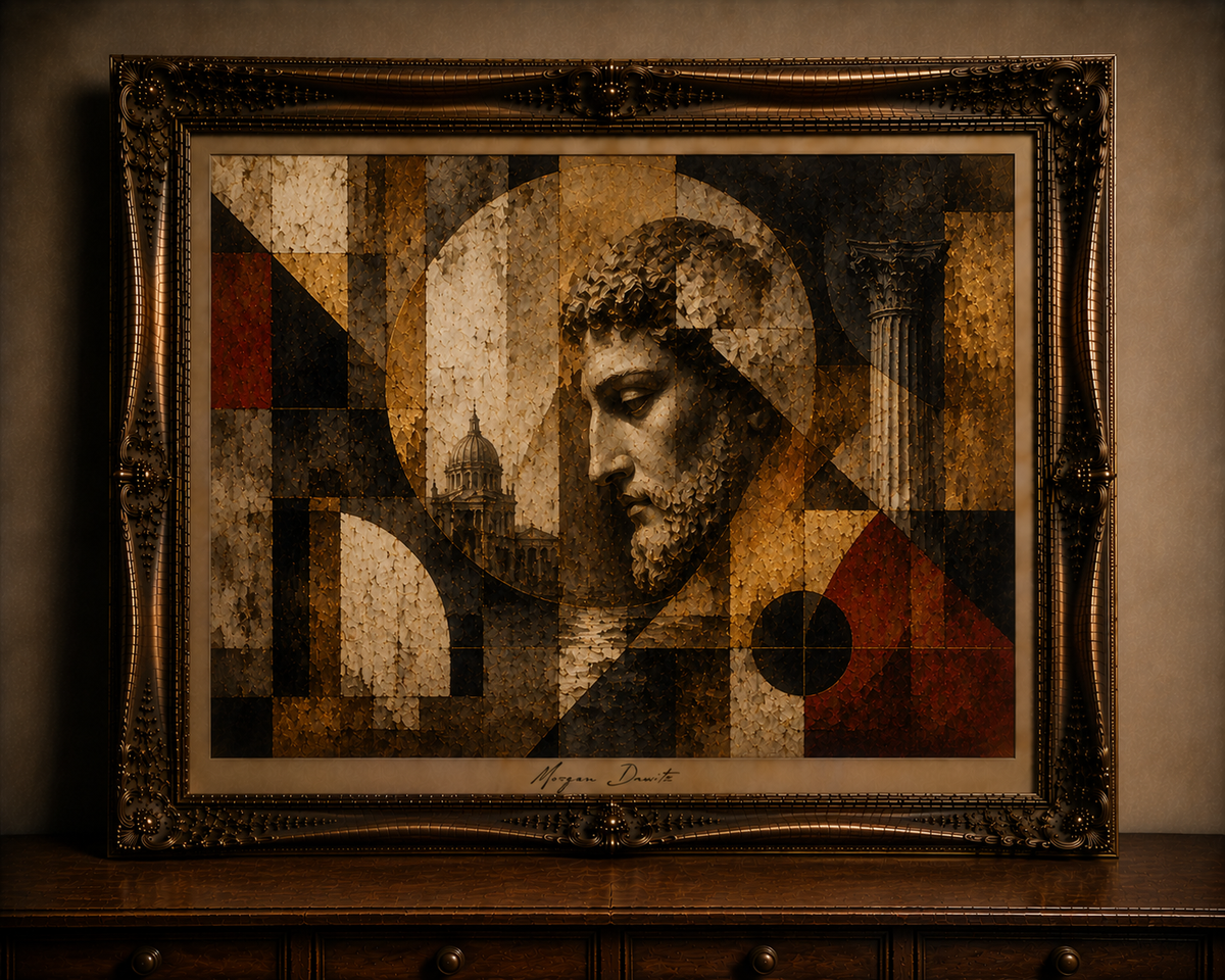 Ornate Classical Geometry Painting